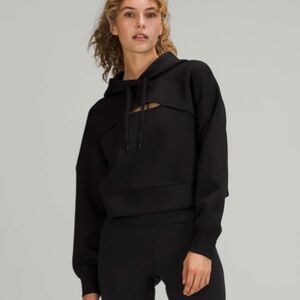 Lululemon Get Centred Cropped Hoodie Black size 6